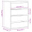 VidaXL vidaXL Kommode Weiß 60x41x76 cm Holzwerkstoff 10