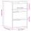 VidaXL vidaXL Kommode Braun Eichen-Optik 40x41x58 cm Holzwerkstoff 4