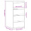 VidaXL vidaXL Kommode Weiß 40x41x76 cm Holzwerkstoff 10