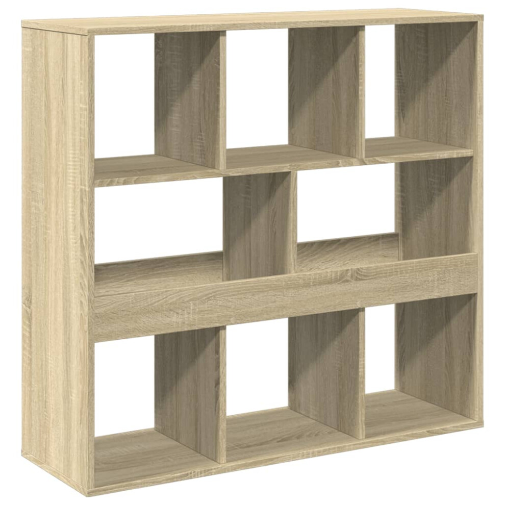 (sonoma oak, 100 x 33 x 94.5 cm) vidaXL Book Cabinet/Room Divider Bookcase Storage Shelf Book Rack Bookshelf