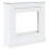 VidaXL (white) vidaXL Fireplace Surround Fire Surround Only Fireplace Frame Engineered Wood 1