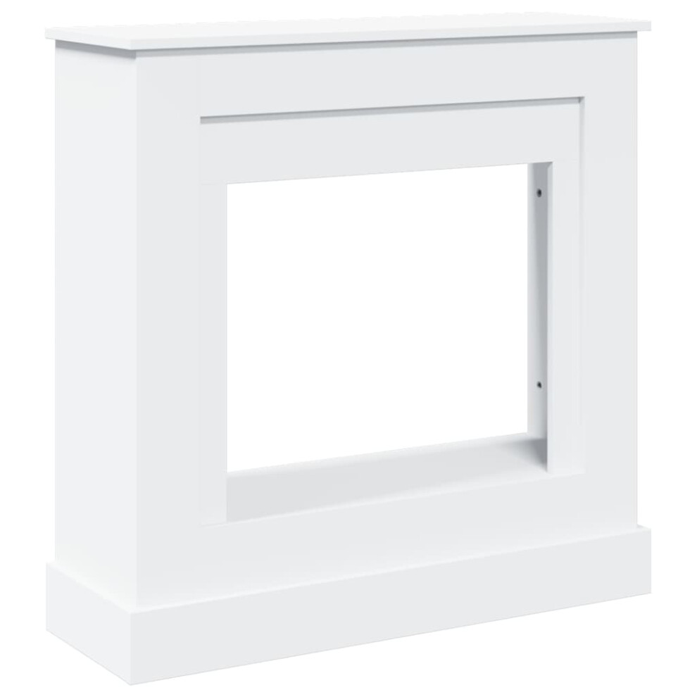 Vidaxl (White) Fireplace Surround Fire Surround Only Fireplace Frame Engineered Wood