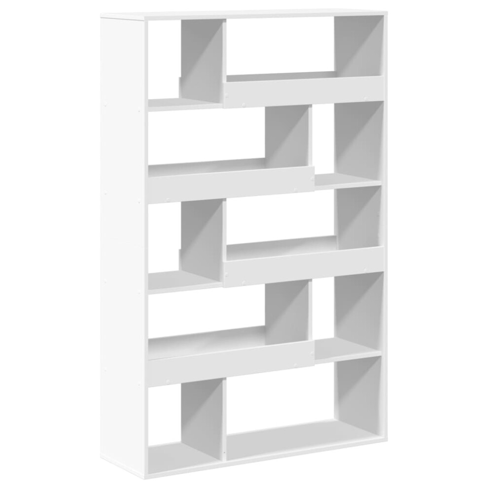 Vidaxl (, 100 X 33 X 156.5 Cm) Book Cabinet/Room Divider Bookcase Storage Rack Bookshelf White