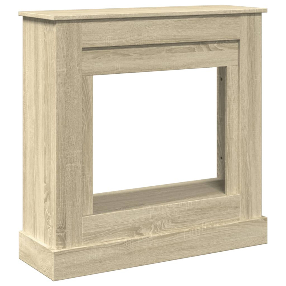 Vidaxl (Sonoma Oak) Fireplace Surround Fire Surround Only Fireplace Frame Engineered Wood
