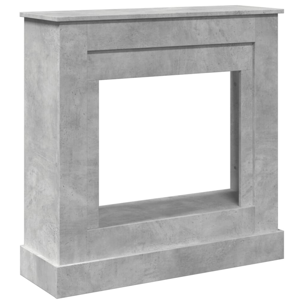 (concrete grey) vidaXL Fireplace Surround Fire Surround Fire Place Engineered Wood