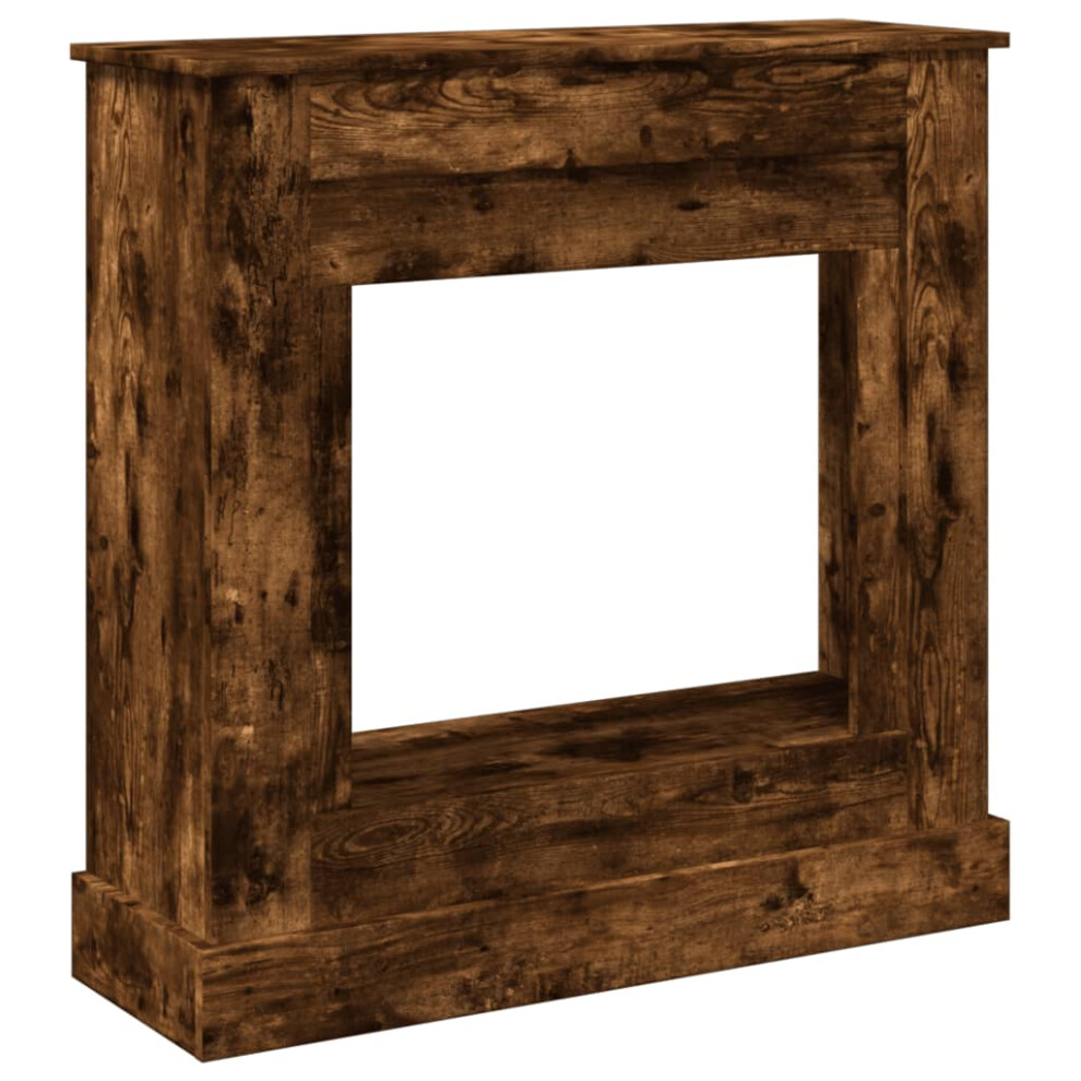 (smoked oak) vidaXL Fireplace Surround Fire Surround Fire Place Engineered Wood