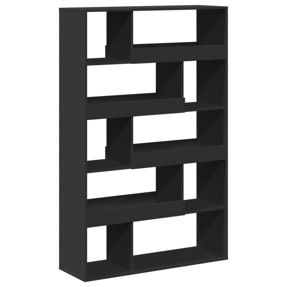 Vidaxl (, 100 X 33 X 156.5 Cm) Book Cabinet/Room Divider Bookcase Storage Rack Bookshelf Black