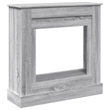 (grey sonoma) vidaXL Fireplace Surround Fire Surround Only Fireplace Frame Engineered Wood