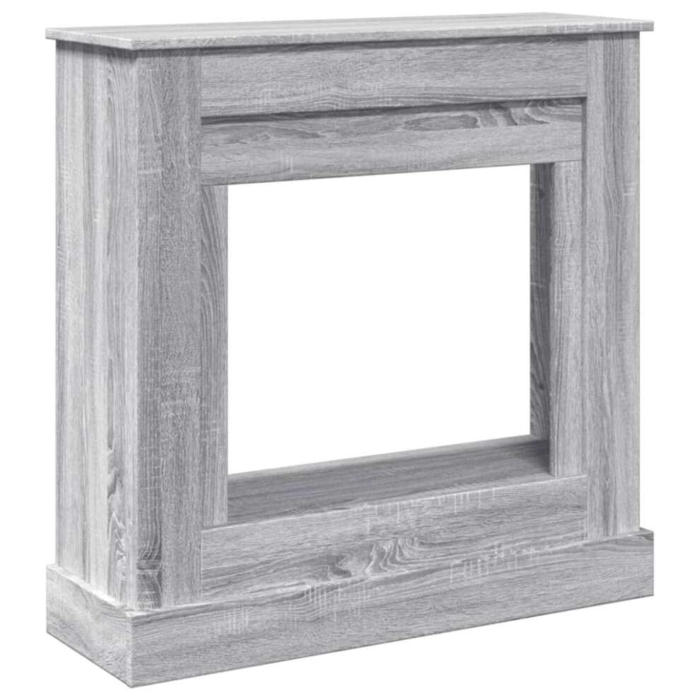 Vidaxl ( Sonoma) Fireplace Surround Fire Surround Only Fireplace Frame Engineered Wood Grey