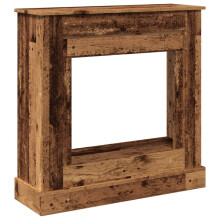 (old wood) vidaXL Fireplace Surround Fire Surround Only Fireplace Frame Engineered Wood
