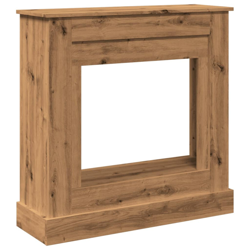 Vidaxl (Artisan Oak) Fireplace Surround Fire Surround Only Fireplace Frame Engineered Wood