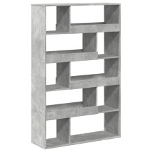 (concrete grey, 100 x 33 x 156.5 cm) vidaXL Book Cabinet/Room Divider Bookcase Storage Rack Bookshelf
