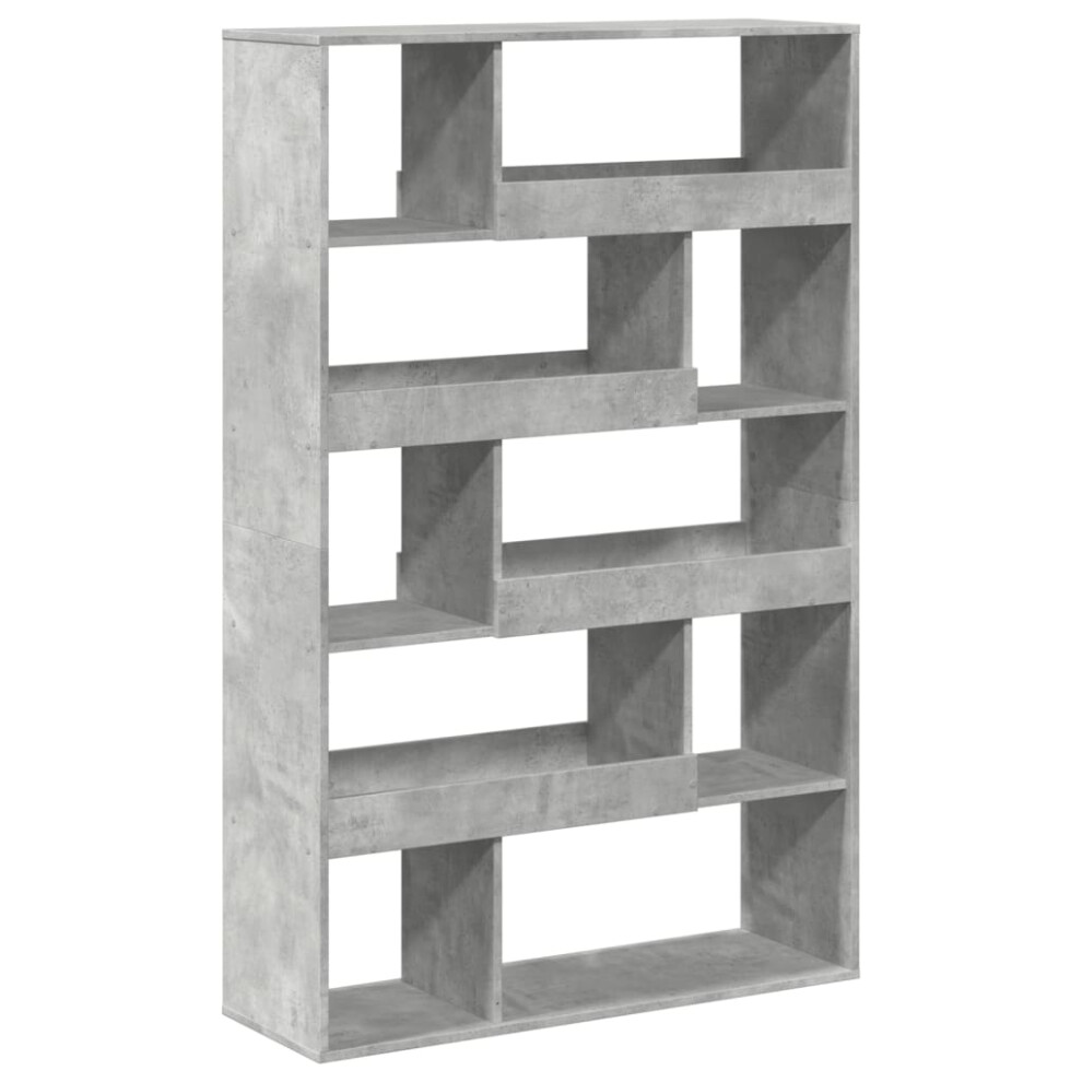 Vidaxl (Concrete 100 X 33 X 156.5 Cm) Book Cabinet/Room Divider Bookcase Storage Rack Bookshelf Grey