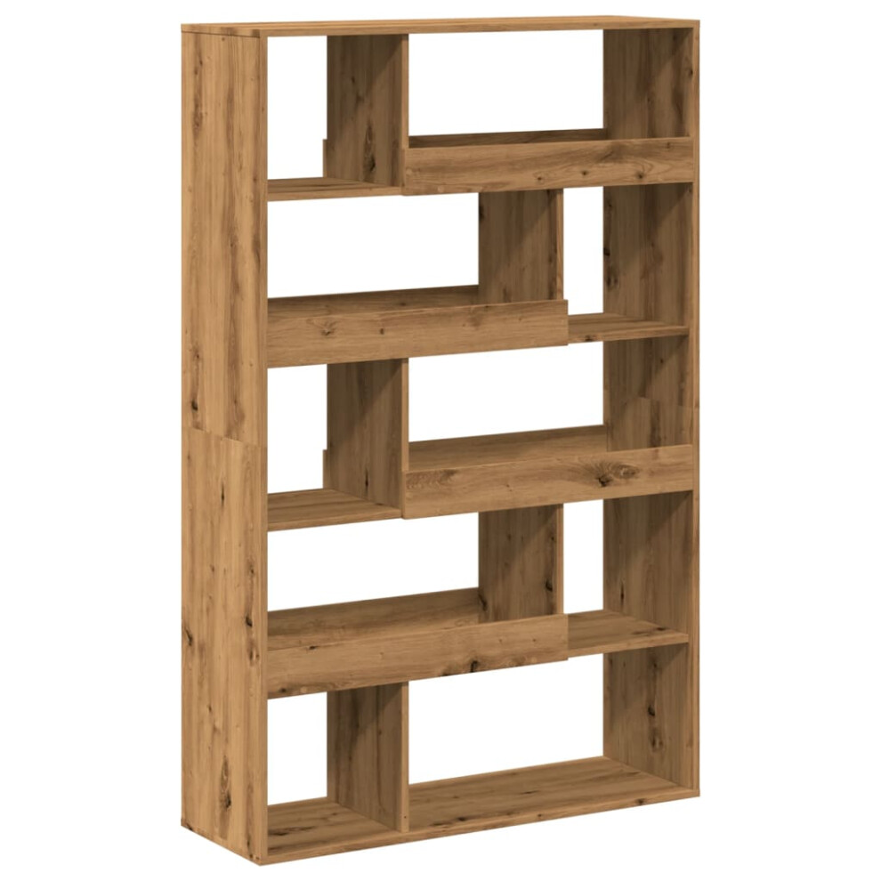 (artisian oak, 100 x 33 x 156.5 cm) vidaXL Book Cabinet/Room Divider Bookcase Storage Rack Bookshelf