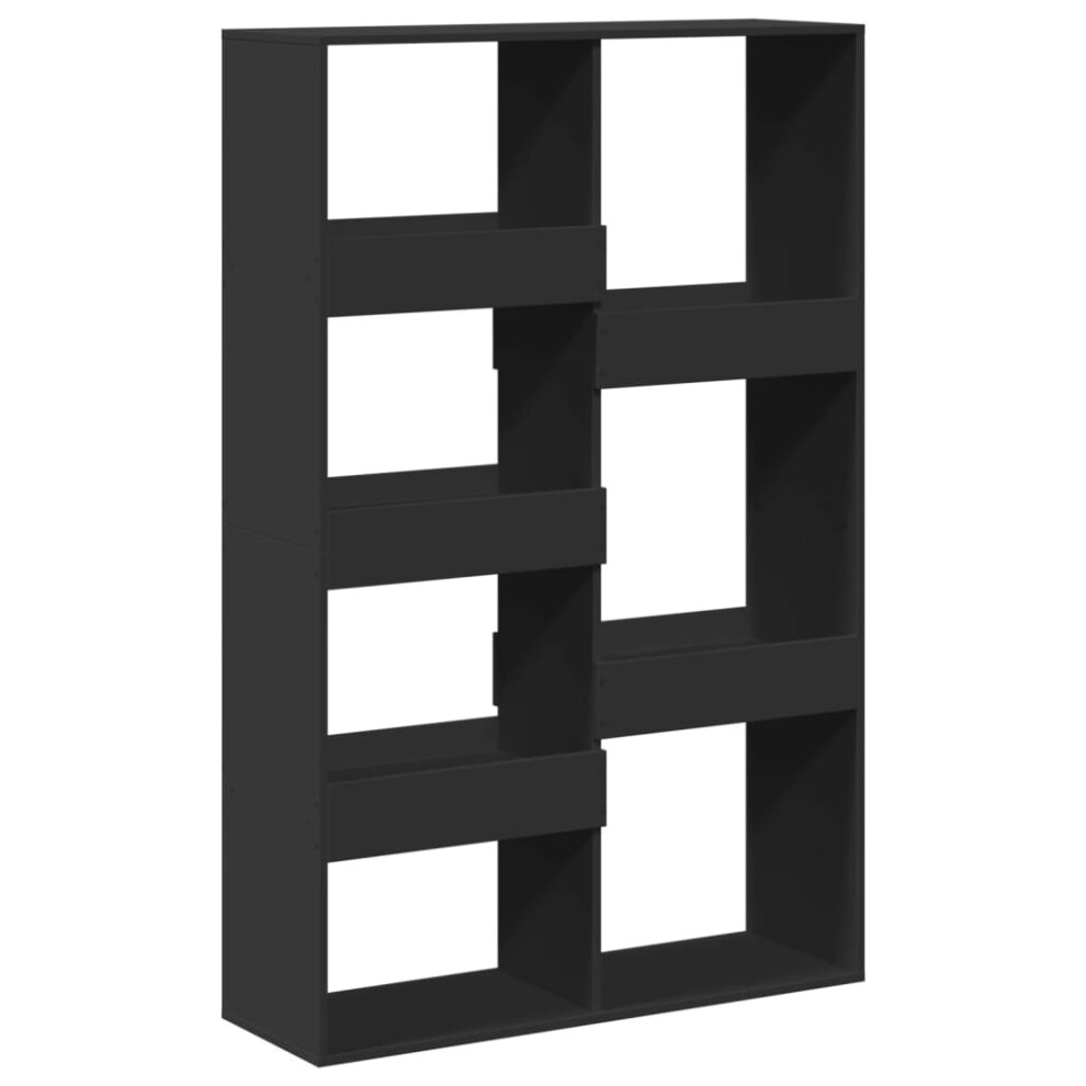 Vidaxl (Black, 100 X 33 X 155.5 Cm) Book Cabinet/Room Divider Bookcase Storage Cabinet Bookshelf Old Wood