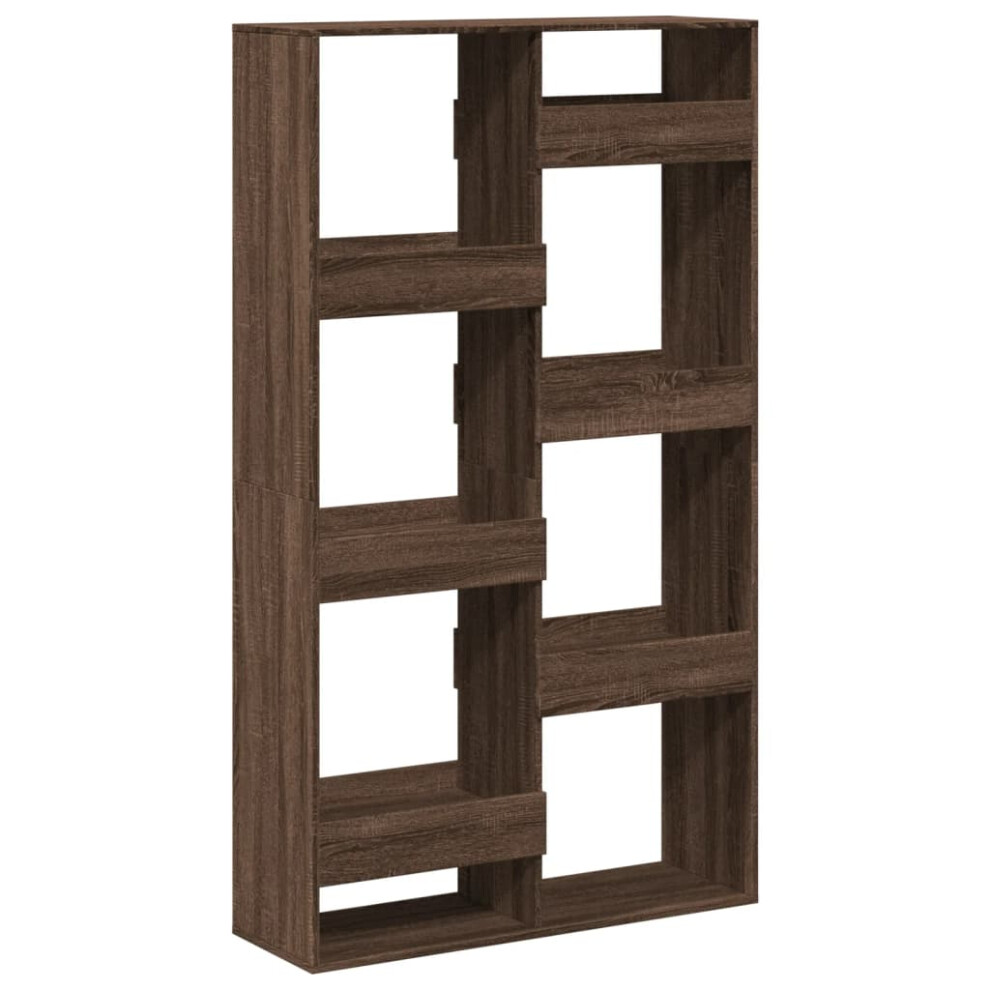 Vidaxl (Brown Oak, 100 X 33 X 175 Cm) Book Cabinet/Room Divider Bookcase Storage Cabinet Bookshelf Old Wood