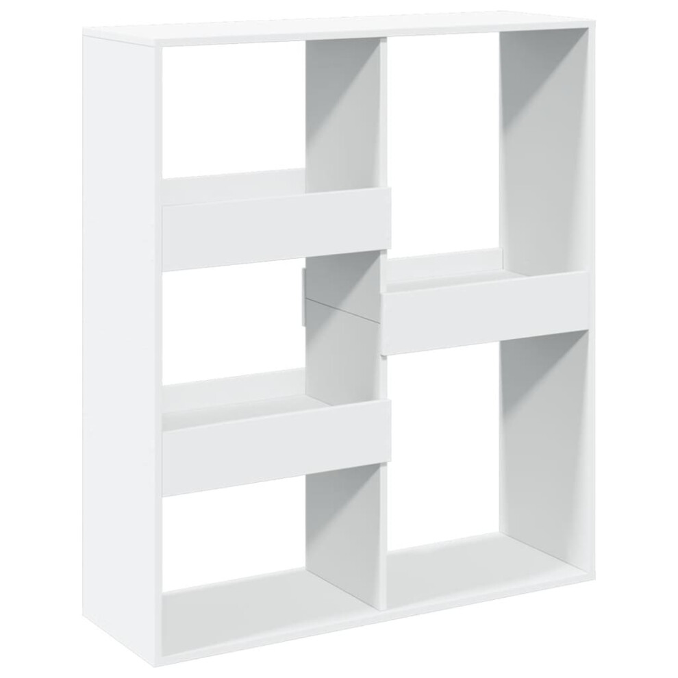 5 Shelf Bookcase - Size: 115 X 33 X 100Cm - Wilko White Vidaxl - Image 3