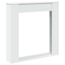 (white) vidaXL Fireplace Surround Fire Surround Fire Place Engineered Wood