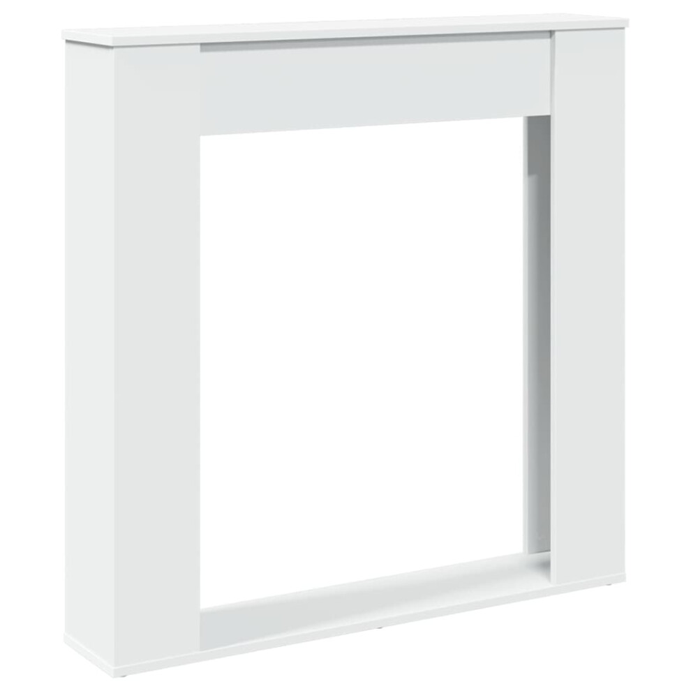 Vidaxl (White) Fireplace Surround Fire Surround Fire Place Engineered Wood White