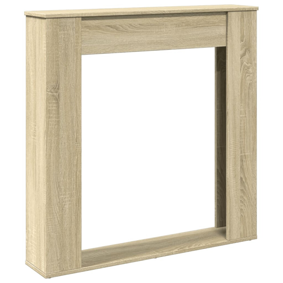 (sonoma oak) vidaXL Fireplace Surround Fire Surround Fire Place Engineered Wood