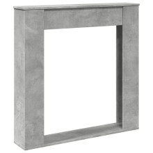 (concrete grey) vidaXL Fireplace Surround Fire Surround Fire Place Engineered Wood