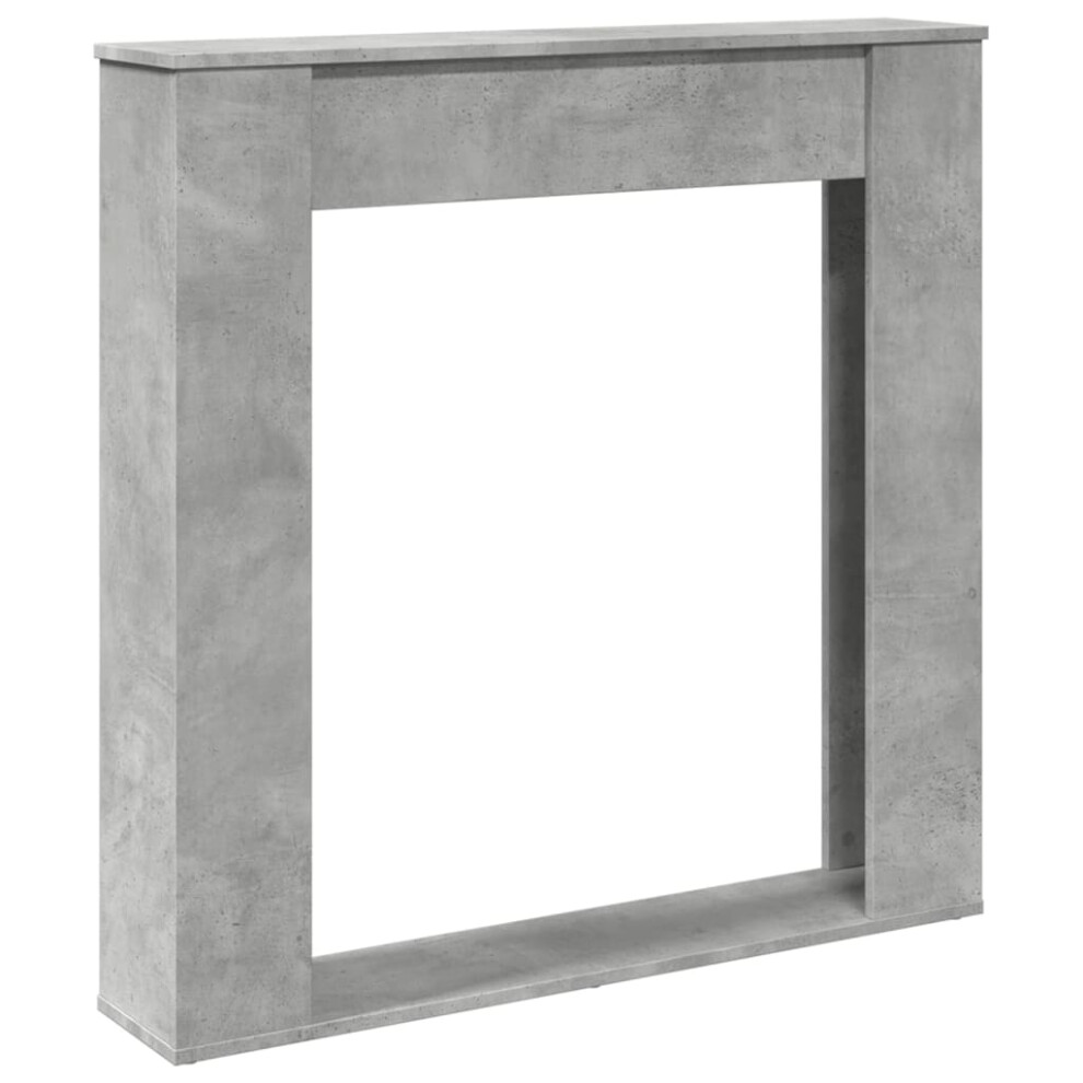 (concrete grey) vidaXL Fireplace Surround Fire Surround Fire Place Engineered Wood