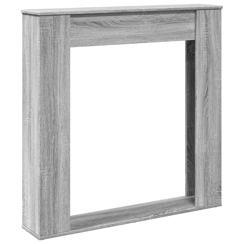 Vidaxl ( Sonoma) Fireplace Surround Fire Surround Fire Place Engineered Wood Grey
