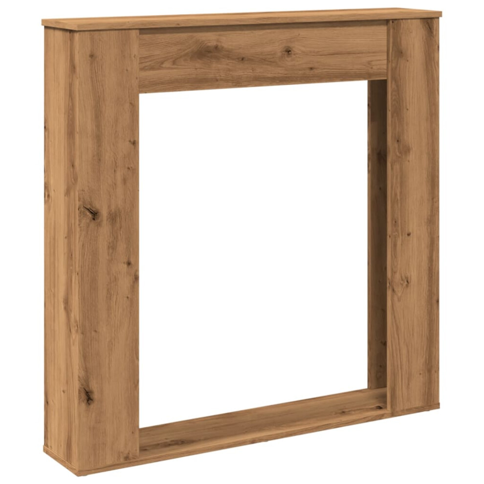 Vidaxl (Artisan Oak) Fireplace Surround Fire Surround Fire Place Engineered Wood