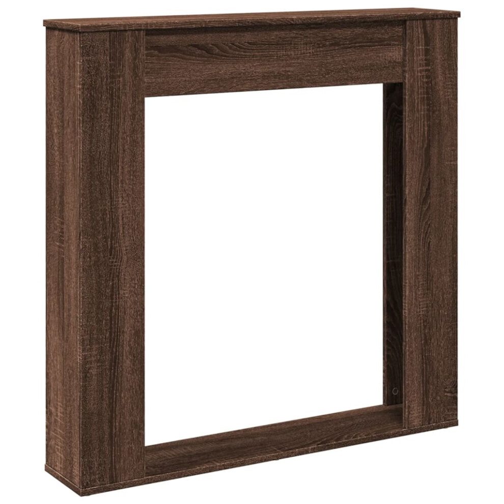 (brown oak) vidaXL Fireplace Surround Fire Surround Fire Place Engineered Wood