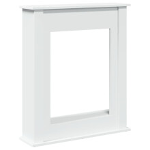 (white) vidaXL Fireplace Surround Fire Surround Frame Engineered Wood