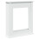 VidaXL (white) vidaXL Fireplace Surround Fire Surround Frame Engineered Wood 2