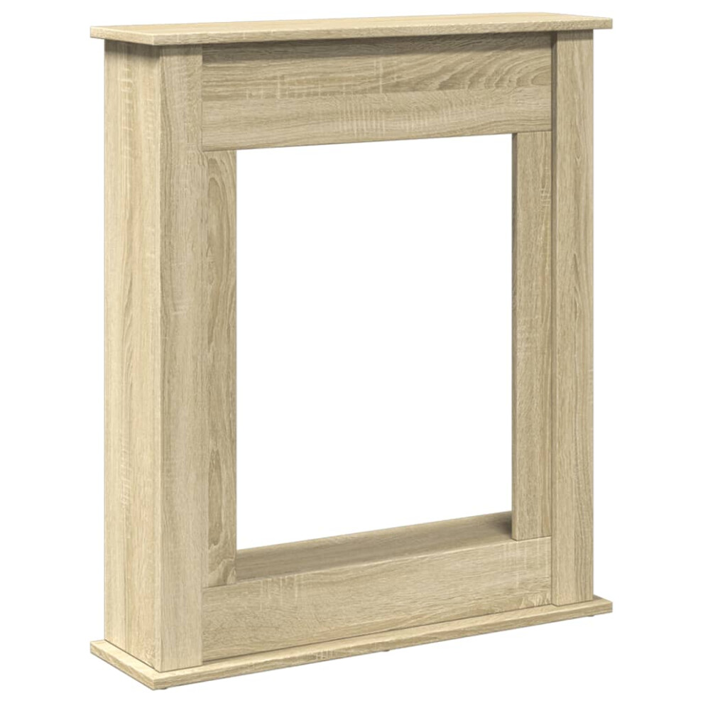 (sonoma oak) vidaXL Fireplace Surround Fire Surround Frame Engineered Wood