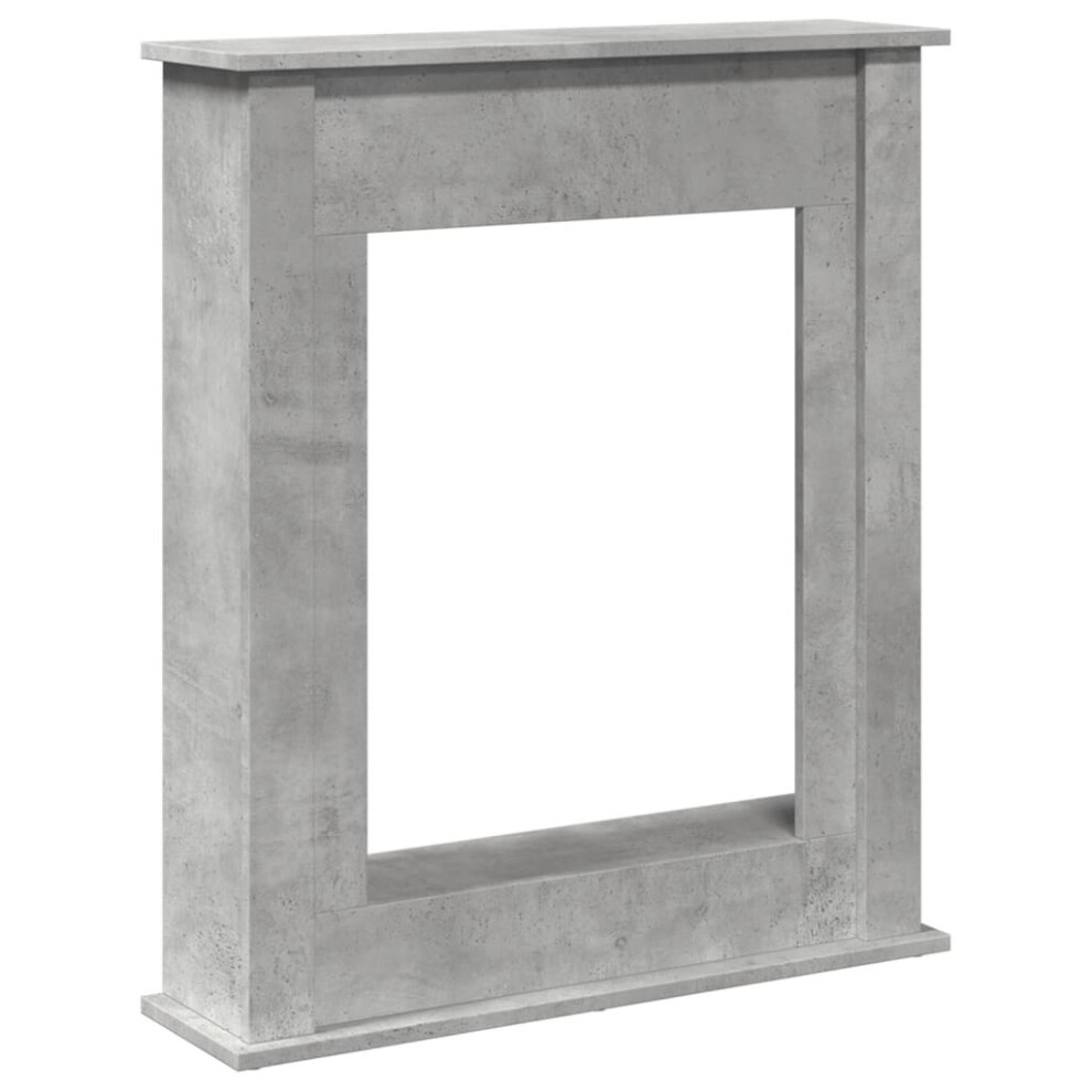 (concrete grey) vidaXL Fireplace Surround Fire Surround Frame Engineered Wood