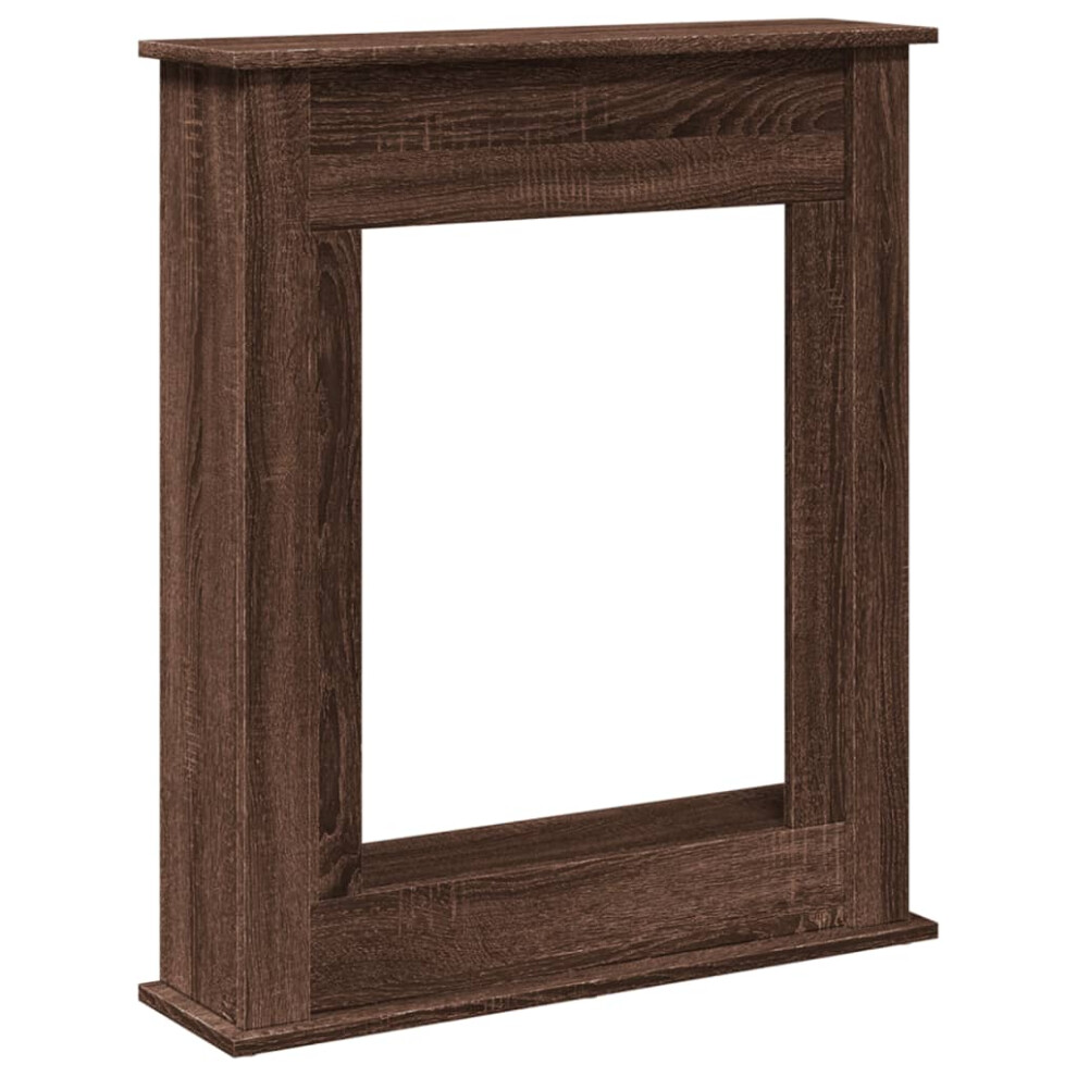 (brown oak) vidaXL Fireplace Surround Fire Surround Frame Engineered Wood