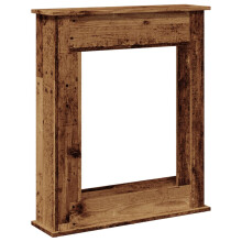 (old wood) vidaXL Fireplace Surround Fire Surround Frame Engineered Wood