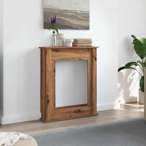 VidaXL (artisan oak) vidaXL Fireplace Surround Fire Surround Frame Engineered Wood 2