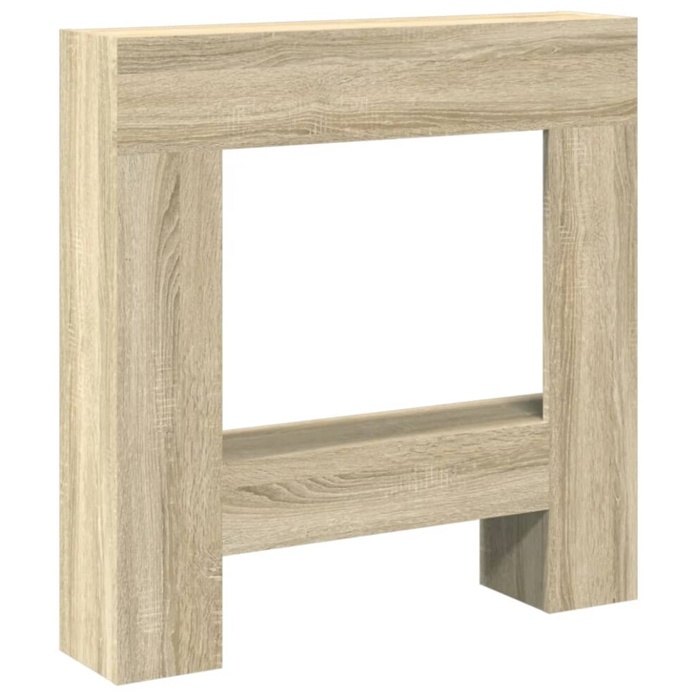Vidaxl (Sonoma Oak) Fireplace Surround Fire Surround Fire Place Old Wood Engineered Wood