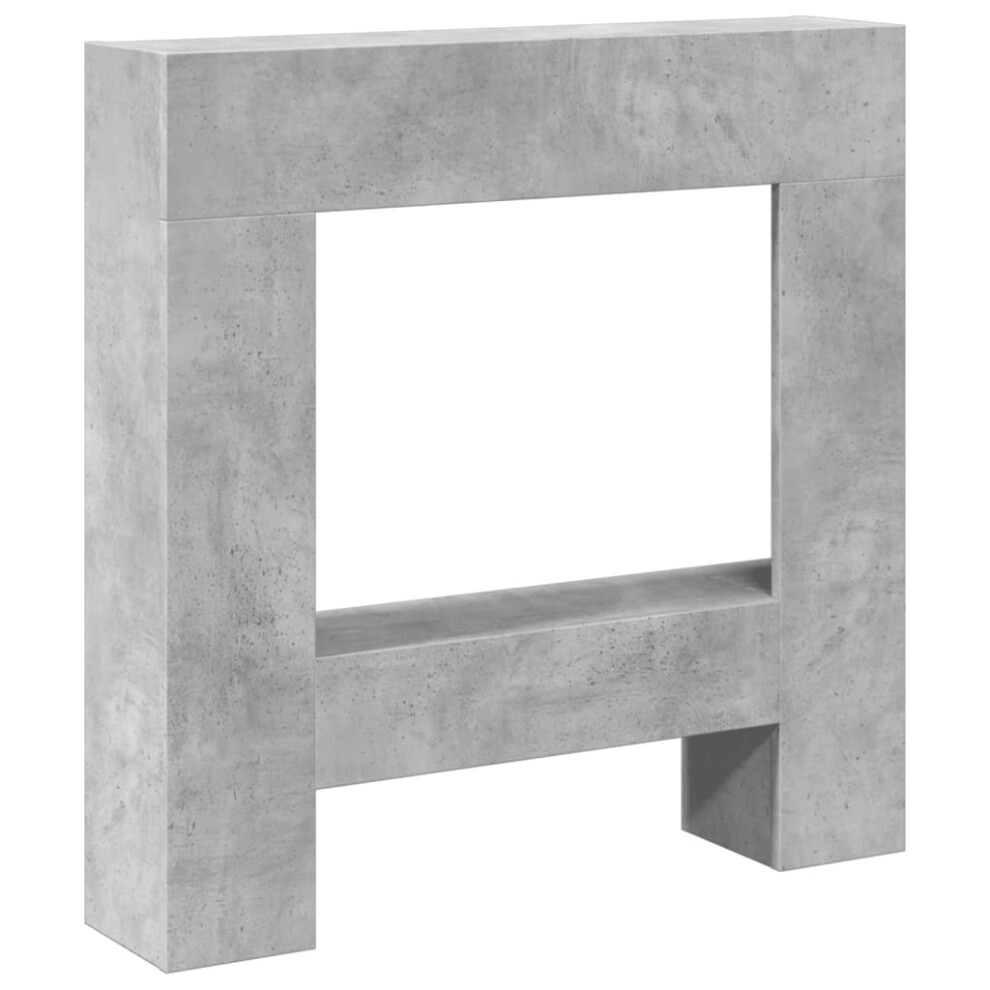 Vidaxl (Concrete Grey) Fireplace Surround Fire Surround Fire Place Old Wood Engineered Wood