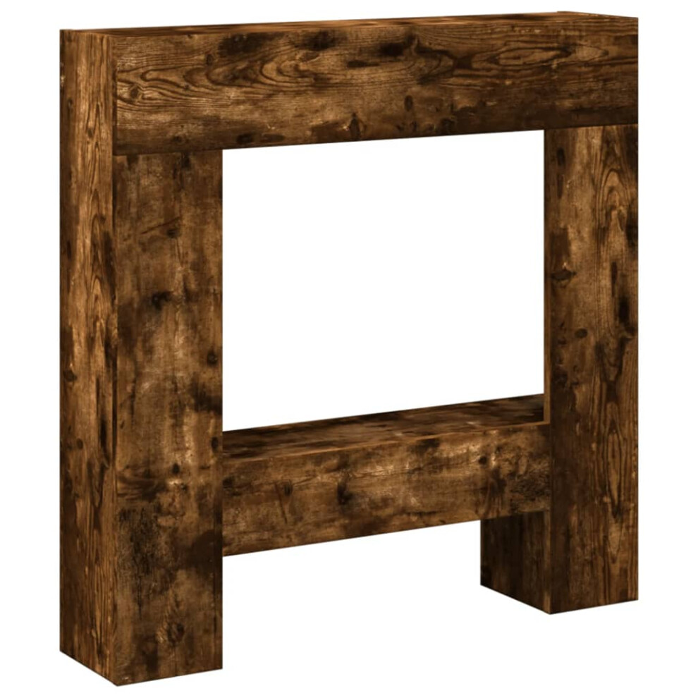 Vidaxl (Smoked Oak) Fireplace Surround Fire Surround Fire Place Old Wood Engineered Wood