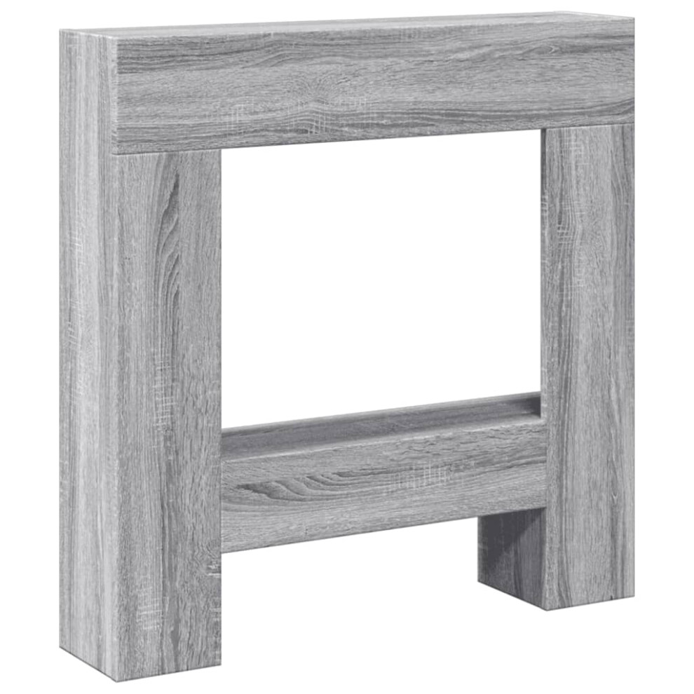 (grey sonoma) vidaXL Fireplace Surround Fire Surround Fire Place Old Wood Engineered Wood