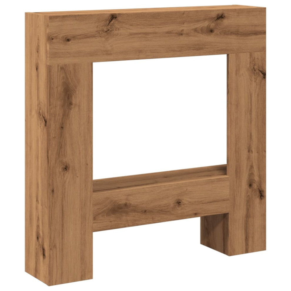 Vidaxl (Artisan Oak) Fireplace Surround Fire Surround Fire Place Old Wood Engineered Wood