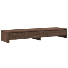 (brown oak) vidaXL Monitor Stand with Drawers Monitor Riser Display Stand Engineered Wood