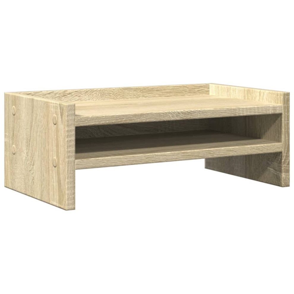 (sonoma oak) vidaXL Monitor Stand Desk Riser Computer Stand Display Stand Engineered Wood