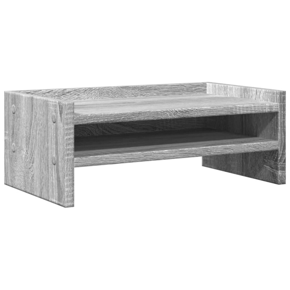 (grey sonoma) vidaXL Monitor Stand Desk Riser Computer Stand Display Stand Engineered Wood