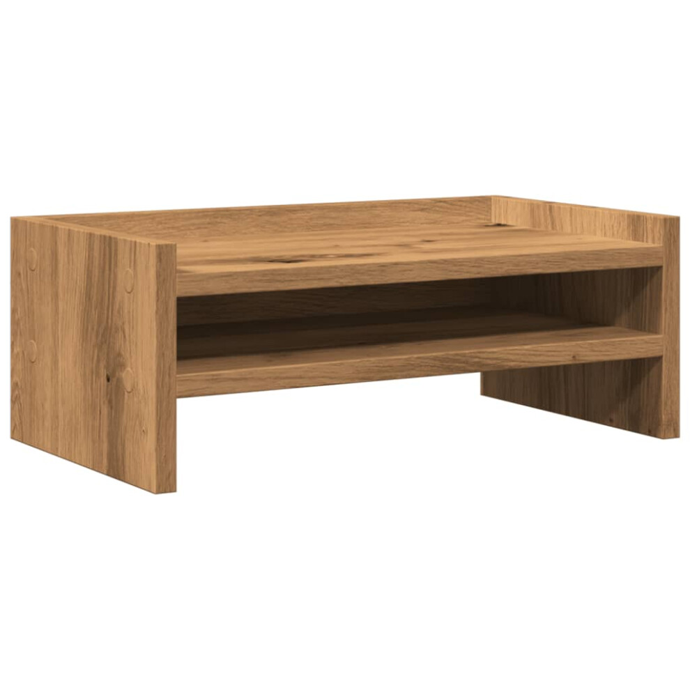 (oak) vidaXL Monitor Stand Desk Riser Computer Stand Display Stand Engineered Wood