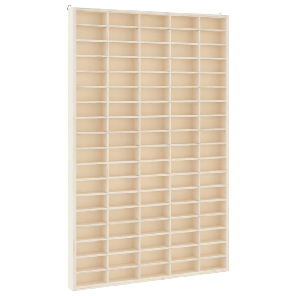 (50.5 x 4.5 x 79 cm) vidaXL Wall Display Cabinet with 90 Compartments Display Case Display Shelf