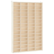 (40 x 4.5 x 60 cm) vidaXL Wall Display Cabinet with 90 Compartments Display Case Display Shelf