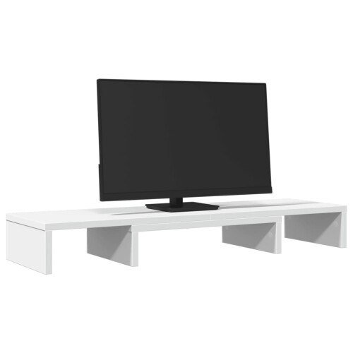VidaXL (white) vidaXL Monitor Stand Riser Adjustable Display Computer Stand Engineered Wood 2