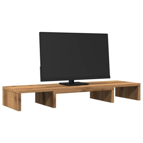 VidaXL (oak) vidaXL Monitor Stand Riser Adjustable Display Computer Stand Engineered Wood 2