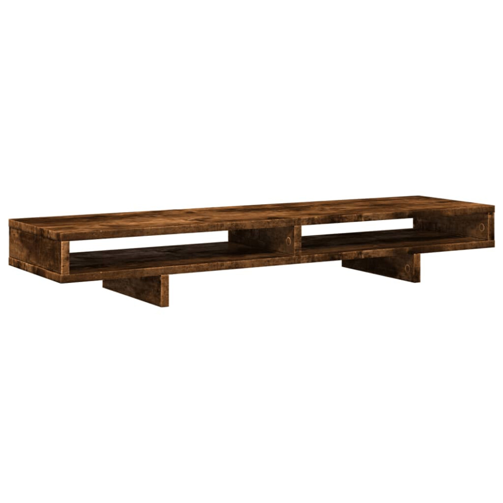 (smoked oak) vidaXL Monitor Stand Computer Stand Display Stand Engineered Wood